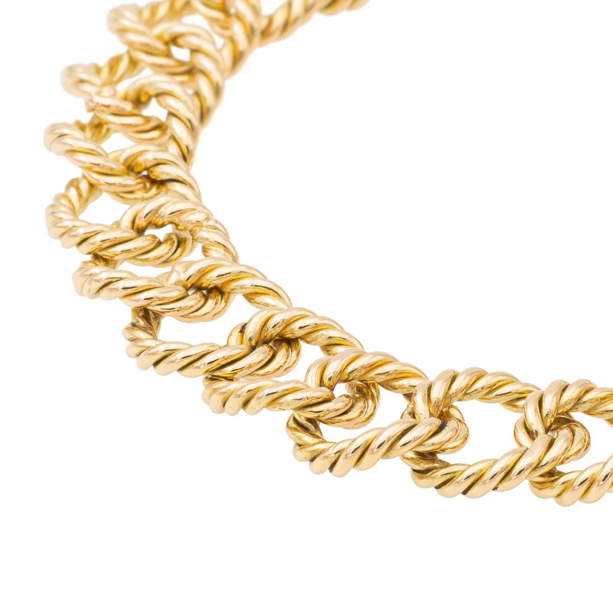 Bracelet Maille souple torsadée en or jaune - Image 3