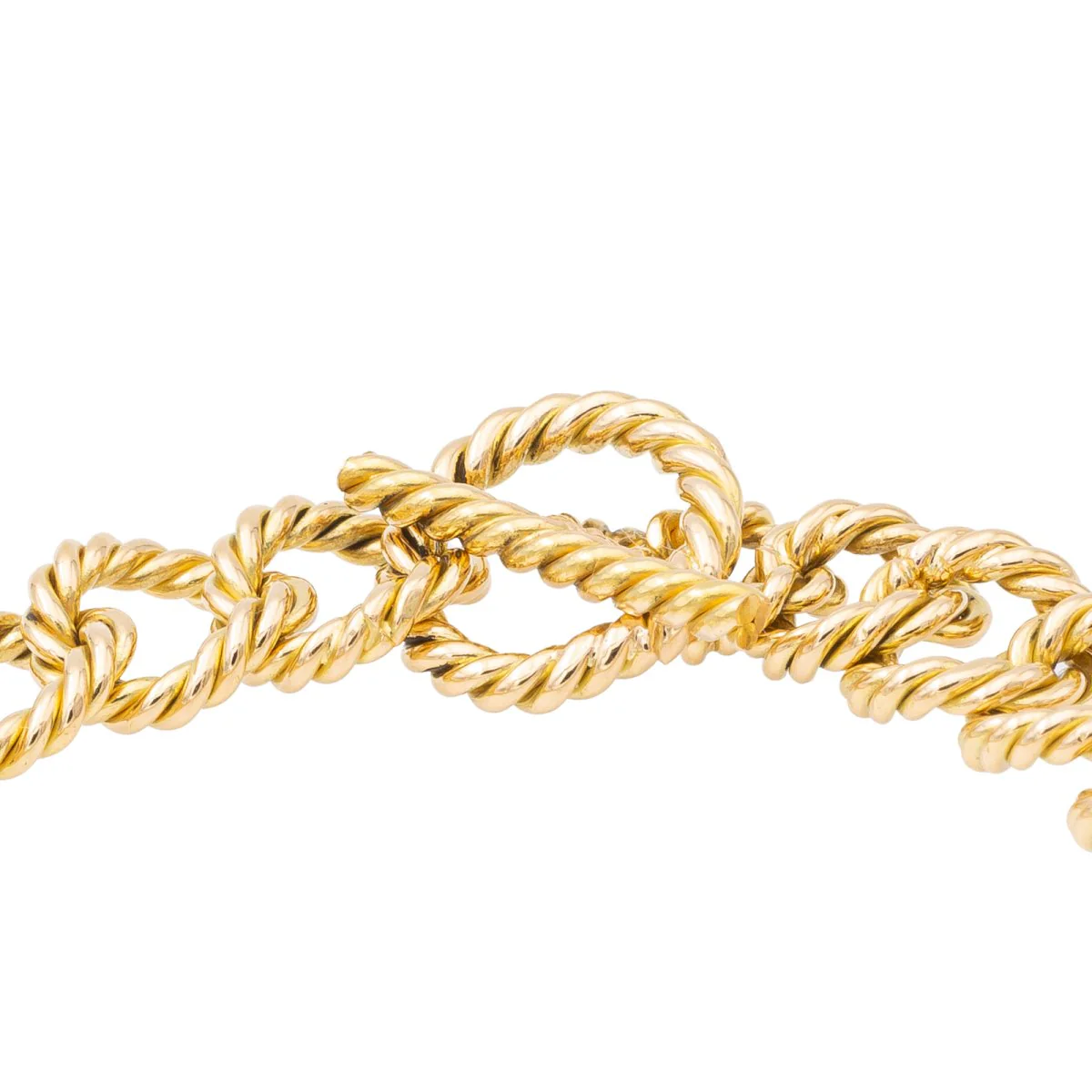 Bracelet Maille souple torsadée en or jaune - Image 4