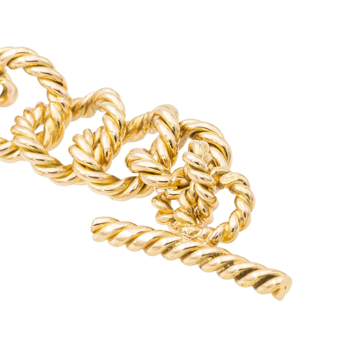 Bracelet Maille souple torsadée en or jaune - Image 5