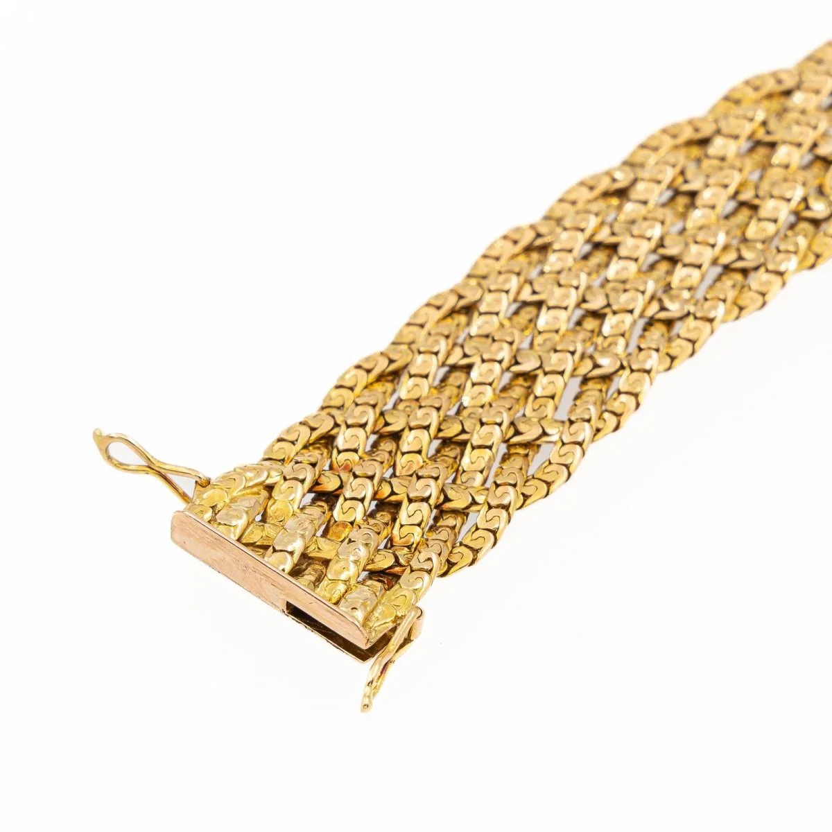 Bracelet Maille tressée Or jaune - Image 7