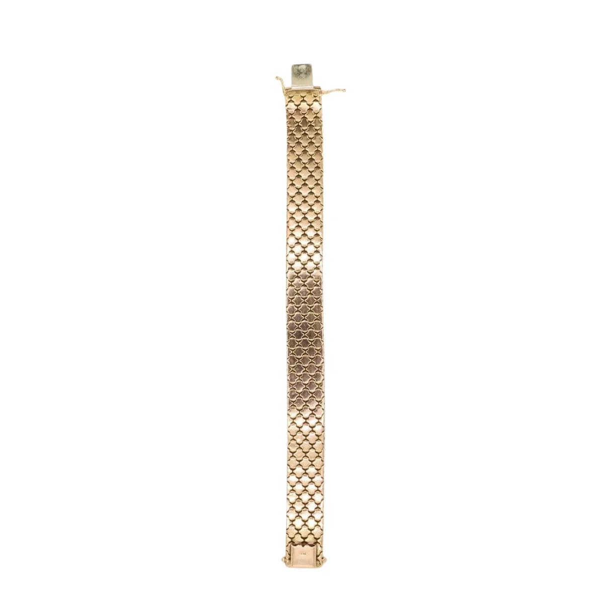 Bracelet vintage 3 ors maillons nid d'abeilles - Image 8