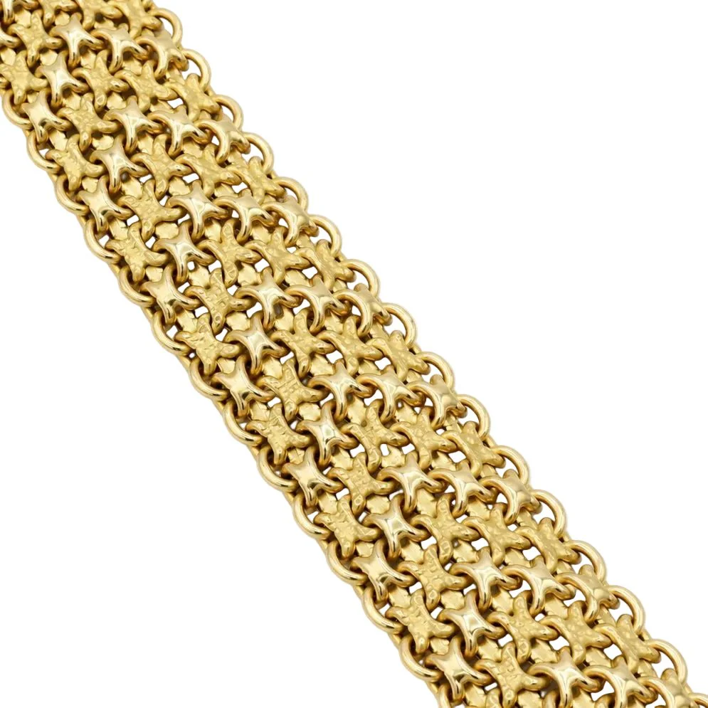 Bracelet Manchette en or jaune - Image 4