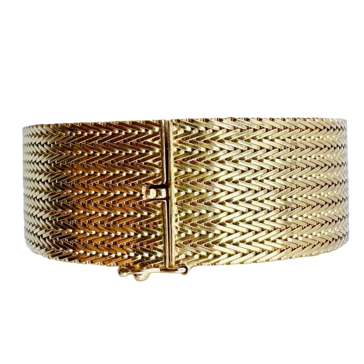 Bracelet Manchette en or jaune - Image 10