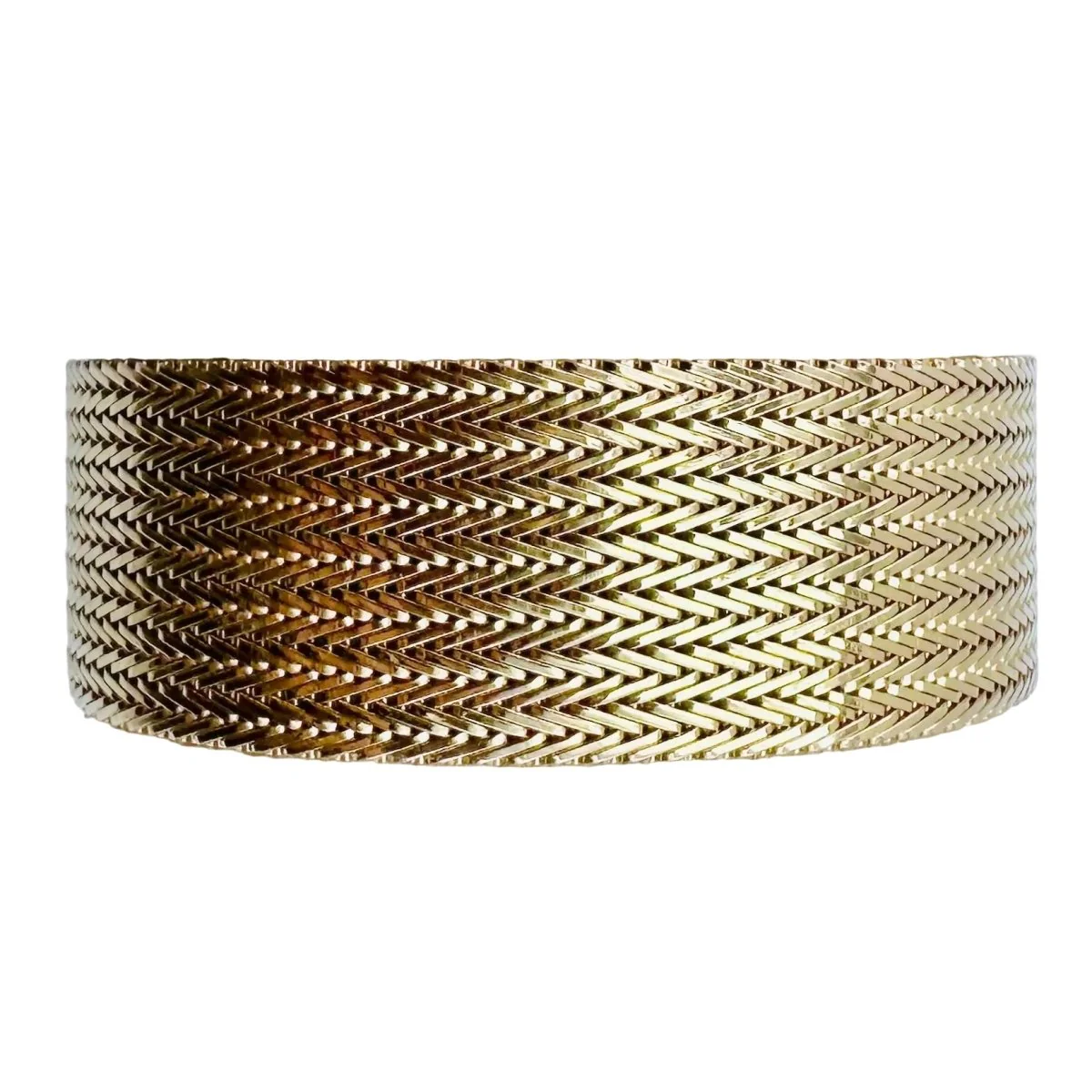Bracelet Manchette en or jaune - Image 11