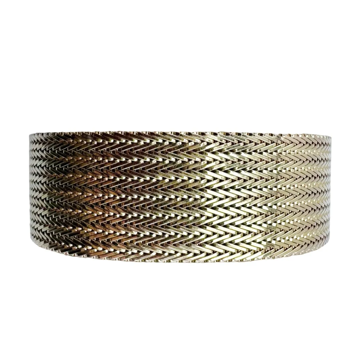 Bracelet Manchette en or jaune - Image 12
