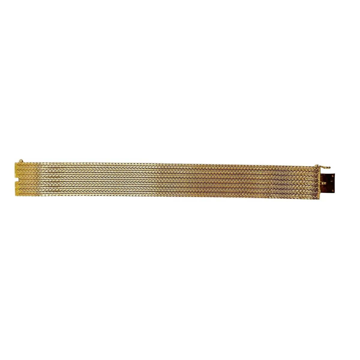 Bracelet Manchette en or jaune - Image 7