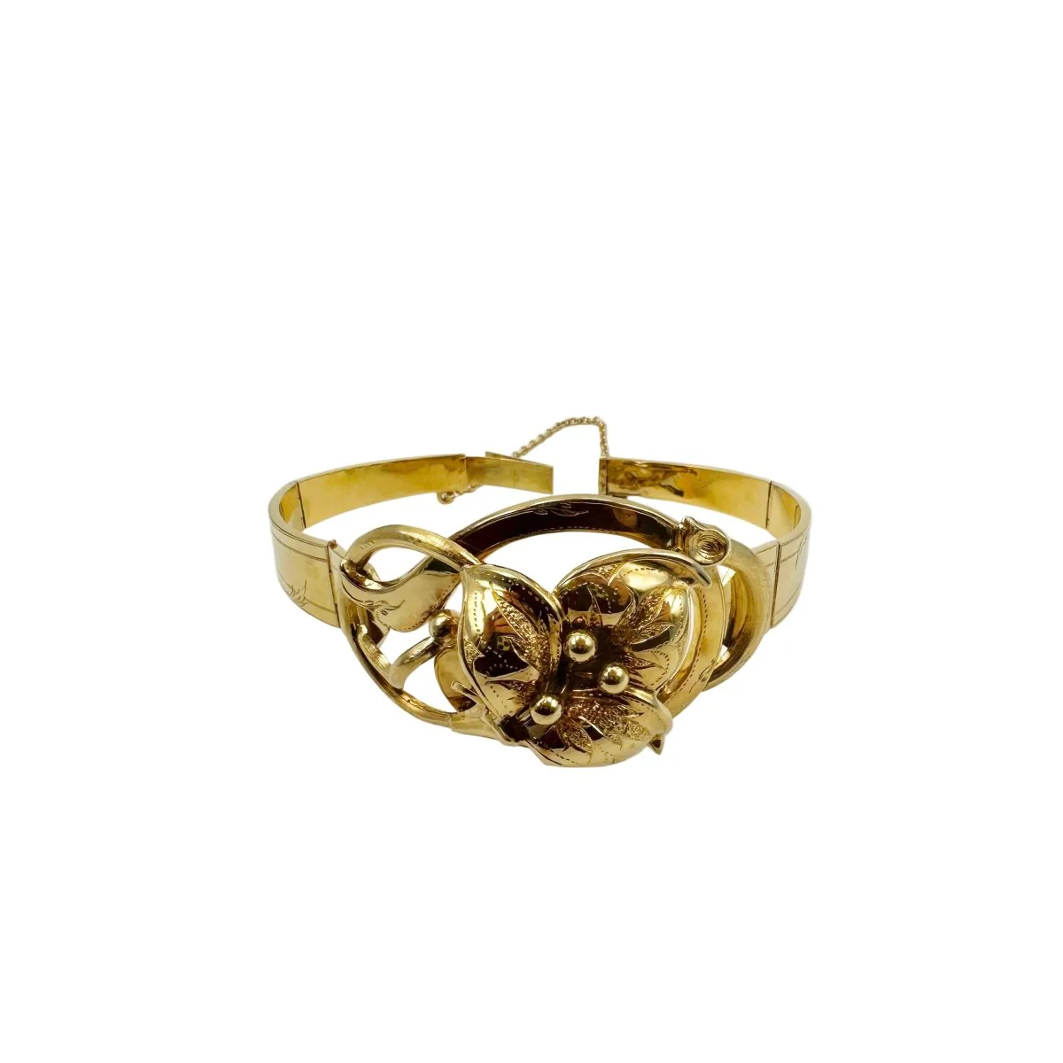 Bracelet Manchette en or jaune - Image 2