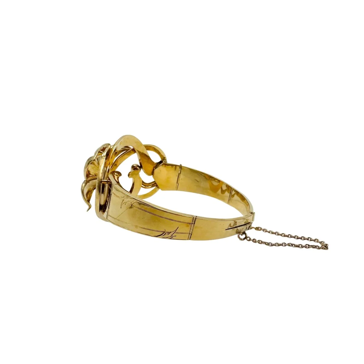 Bracelet Manchette en or jaune - Image 4