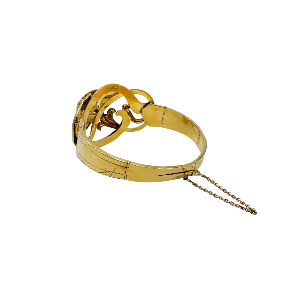 Bracelet Manchette en or jaune - Image 5