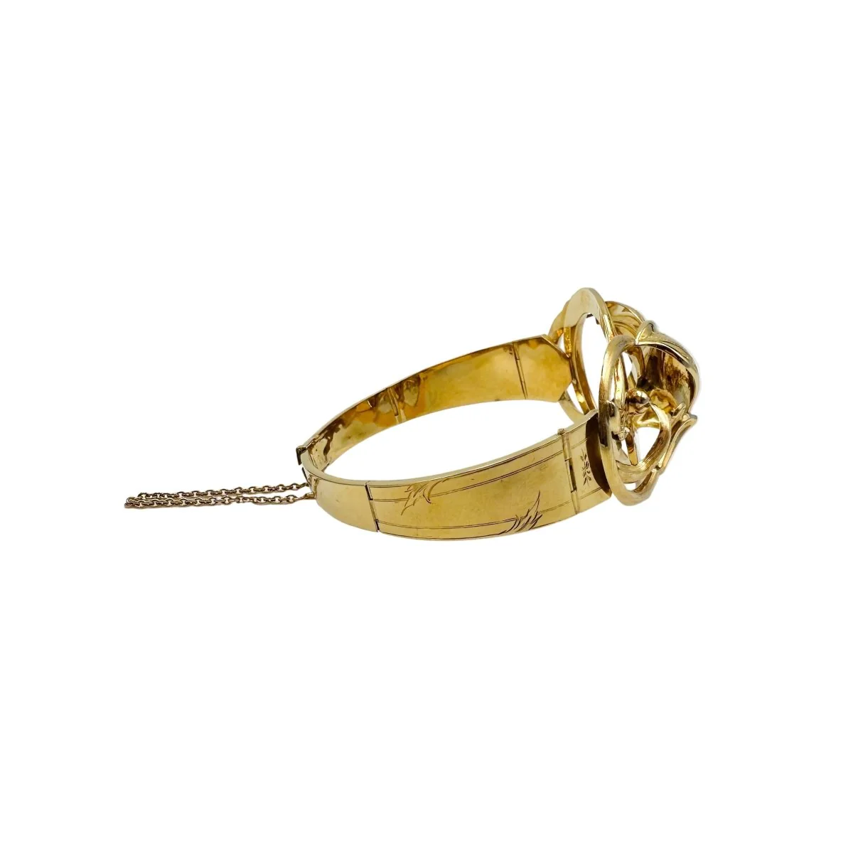 Bracelet Manchette en or jaune - Image 7