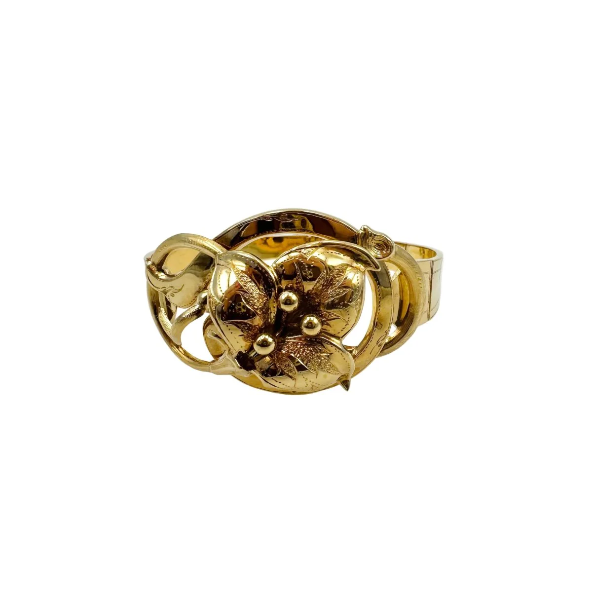 Bracelet Manchette en or jaune - Image 9