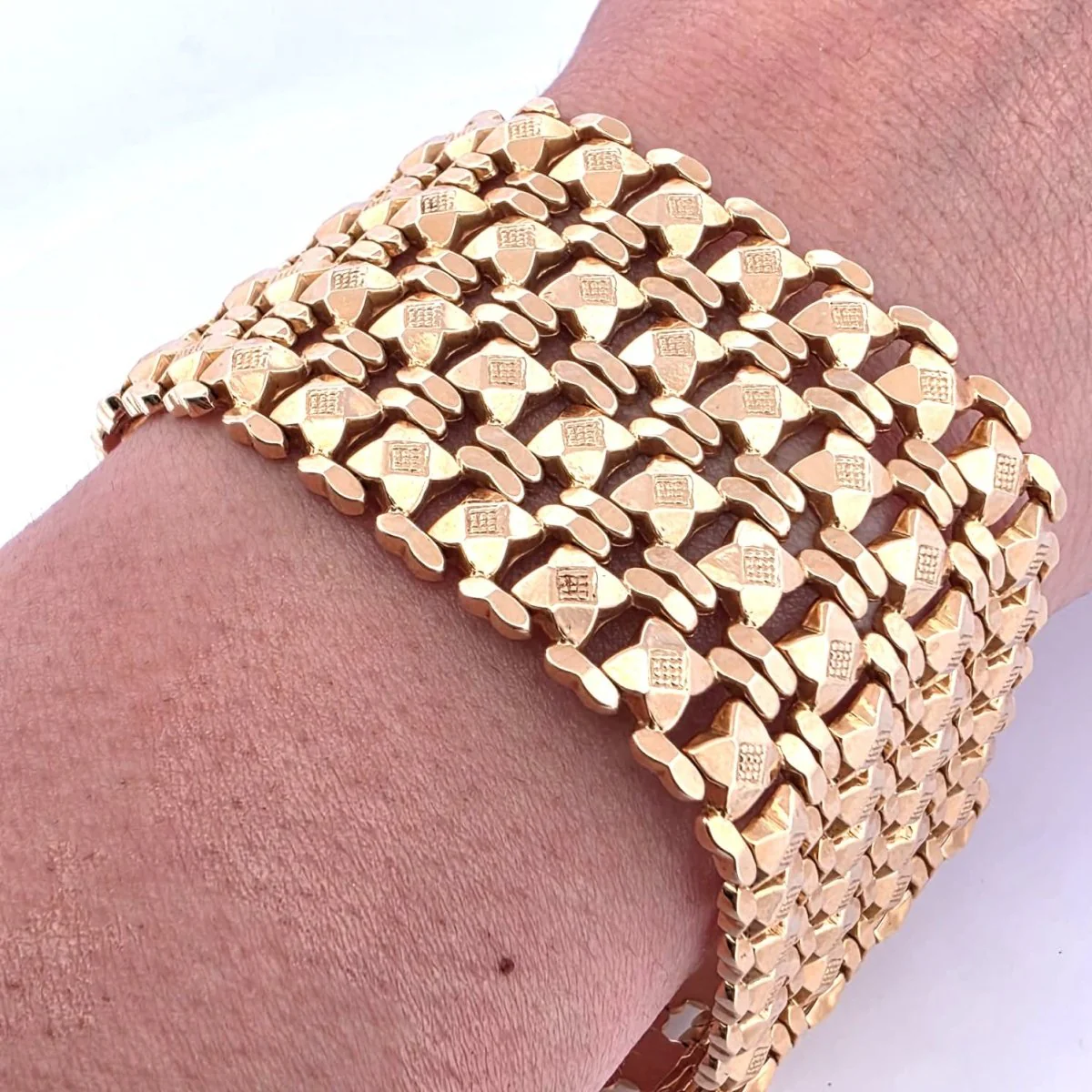 Bracelet Manchette en or jaune - Image 2