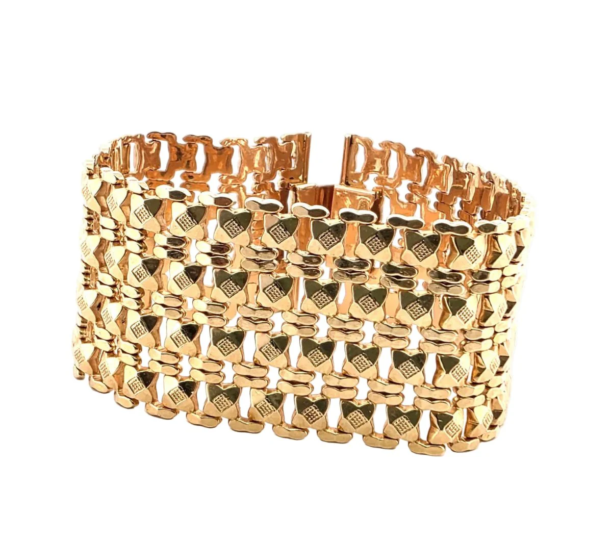 Bracelet Manchette en or jaune - Image 4