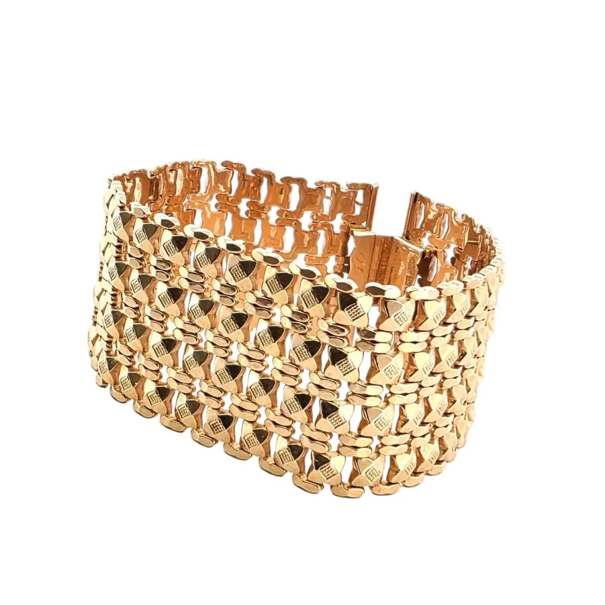 Bracelet Manchette en or jaune - Image 5
