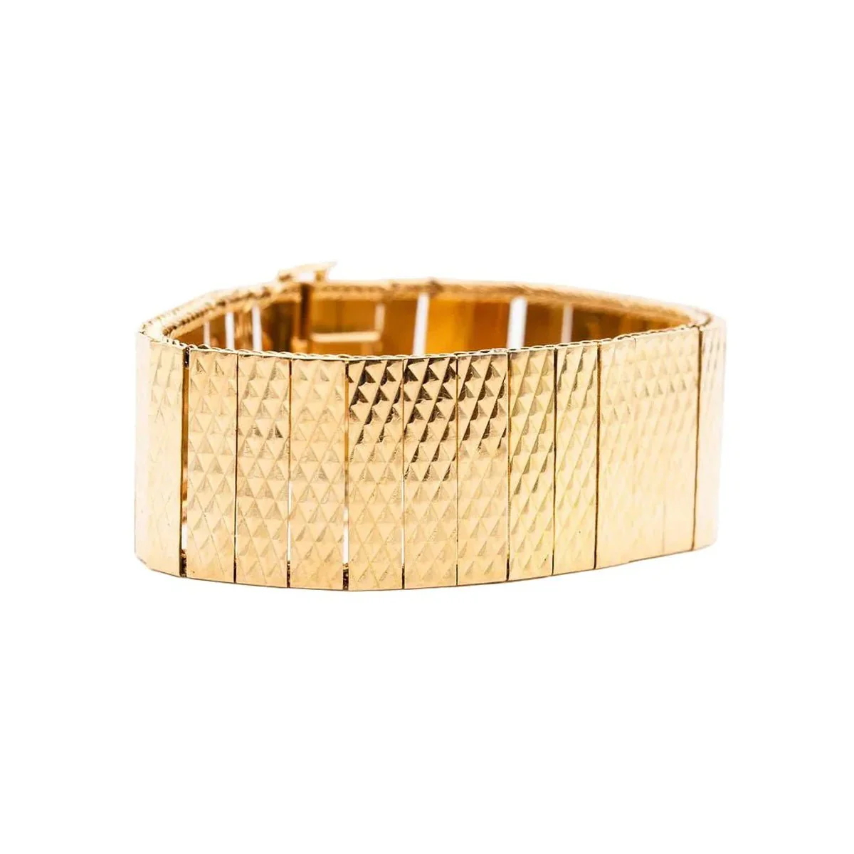 Bracelet Manchette en or rose - Image 2