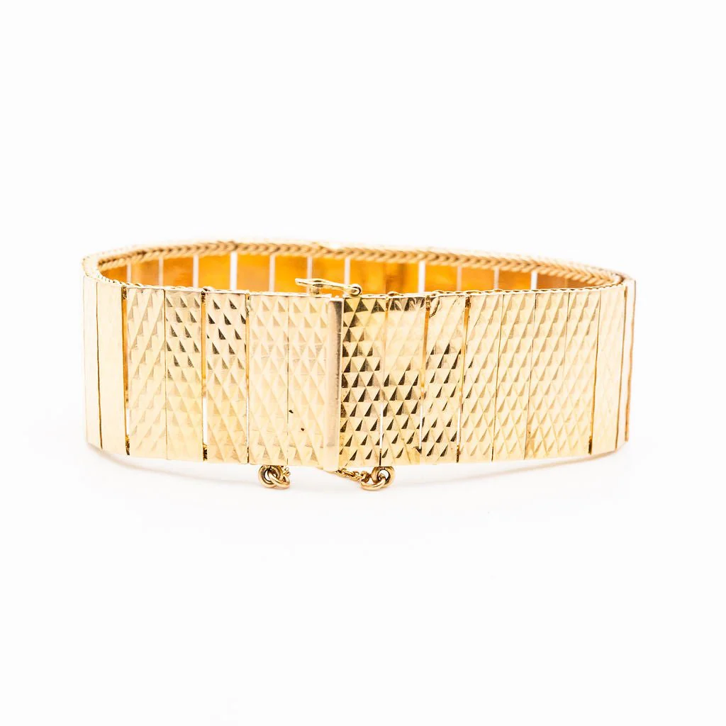 Bracelet Manchette en or rose - Image 3