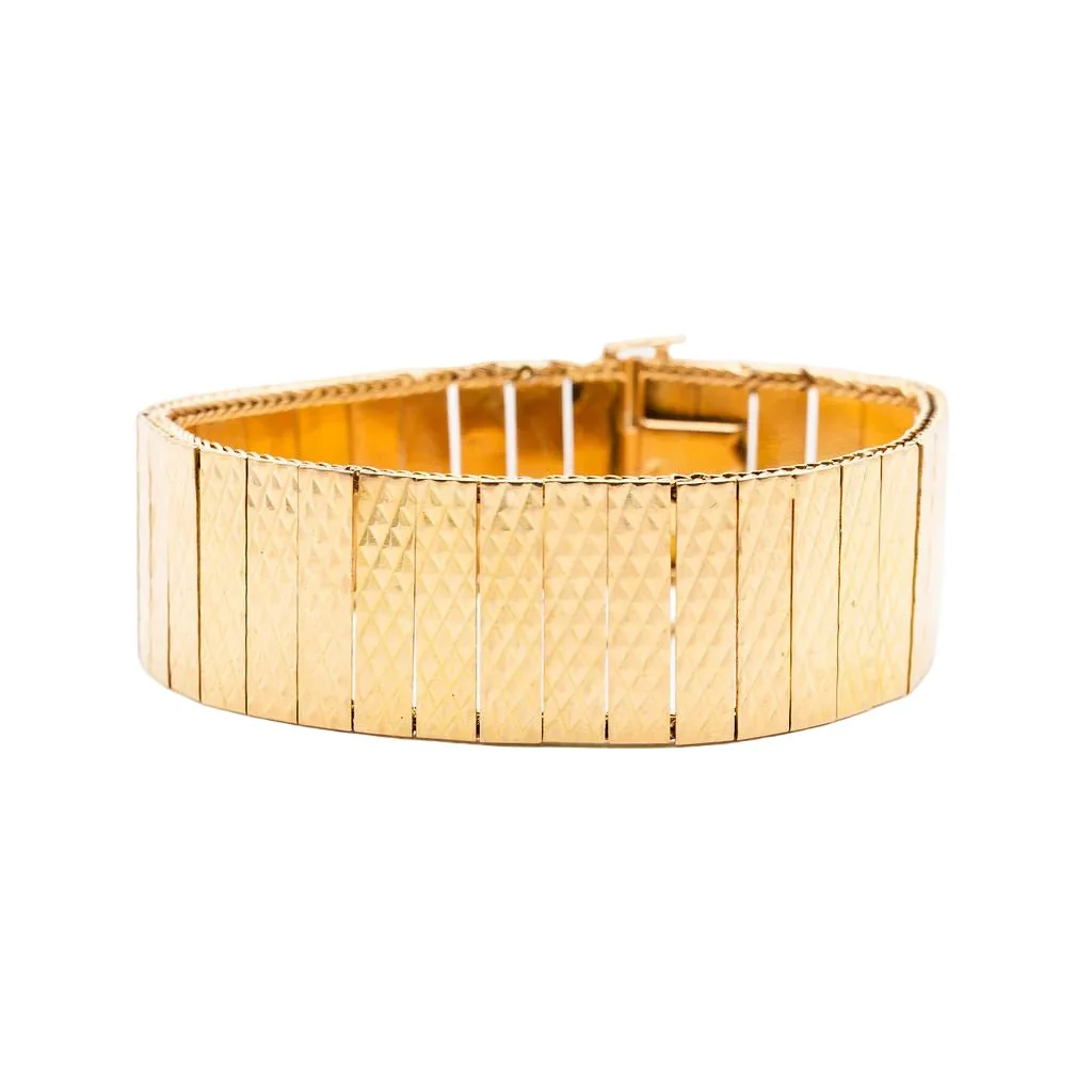 Bracelet Manchette en or rose - Image 4