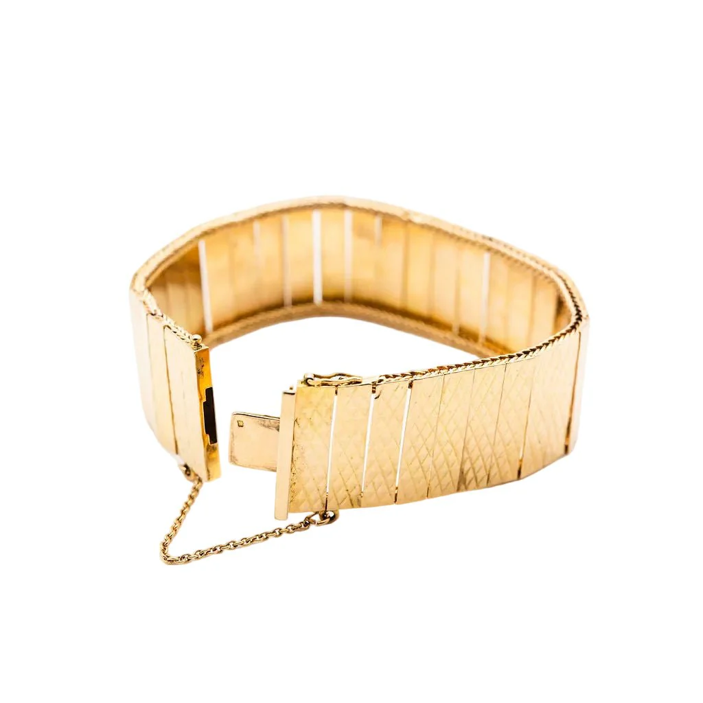 Bracelet Manchette en or rose - Image 5