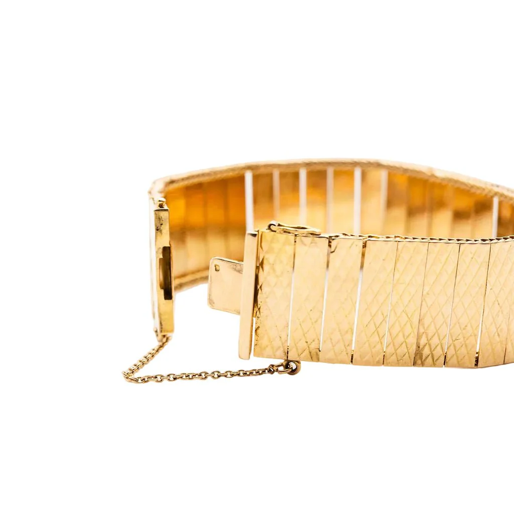 Bracelet Manchette en or rose - Image 6