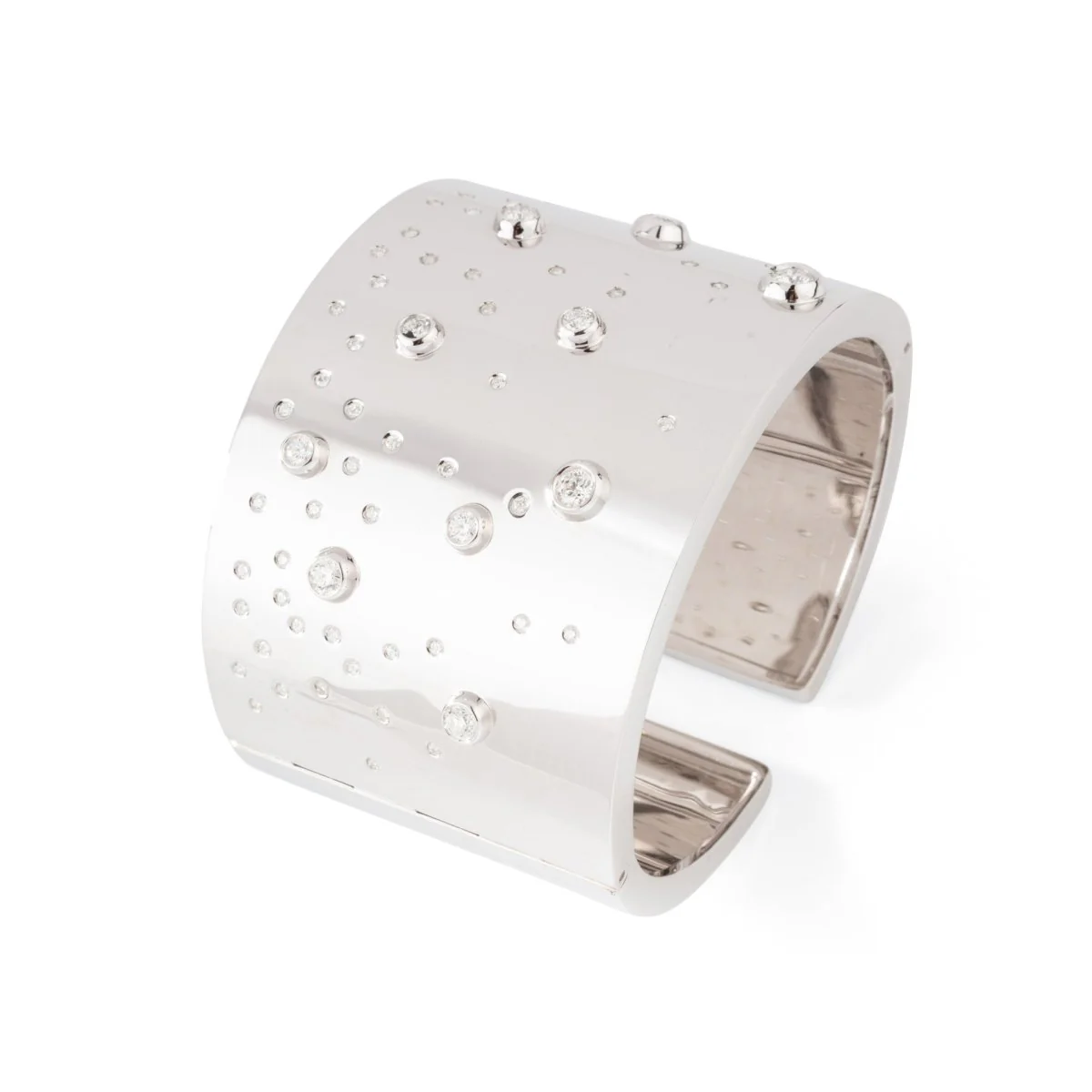Bracelet Manchette FRED en or blanc et diamants - Image 6