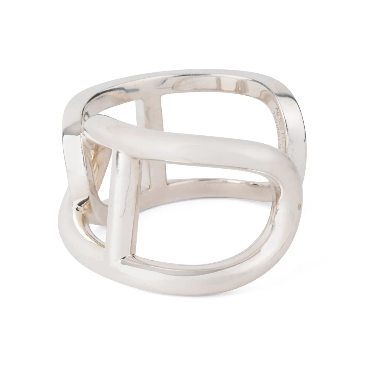 Bracelet jonc  en argent de la maison Hermès - Image 11