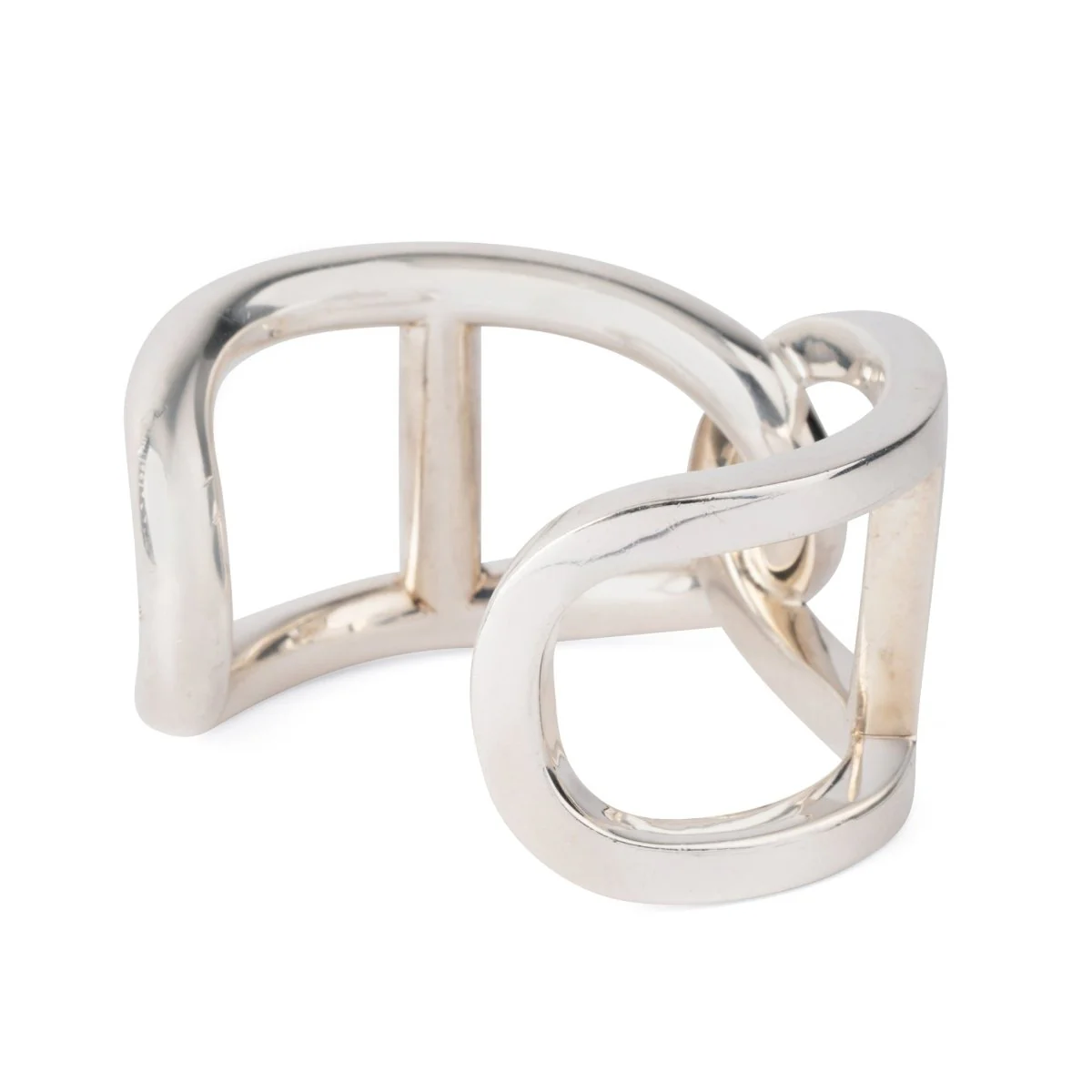 Bracelet jonc  en argent de la maison Hermès - Image 7