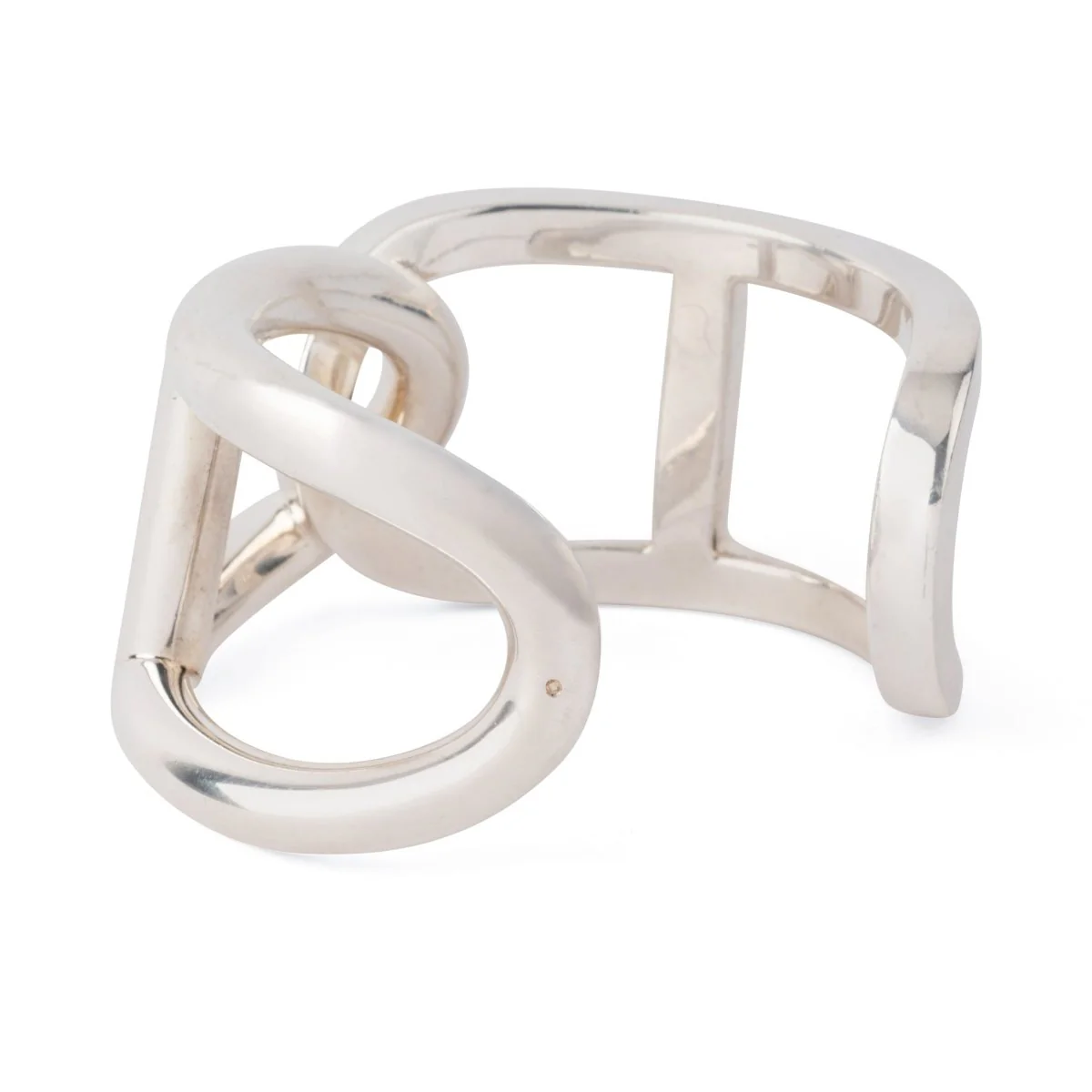 Bracelet jonc  en argent de la maison Hermès - Image 8