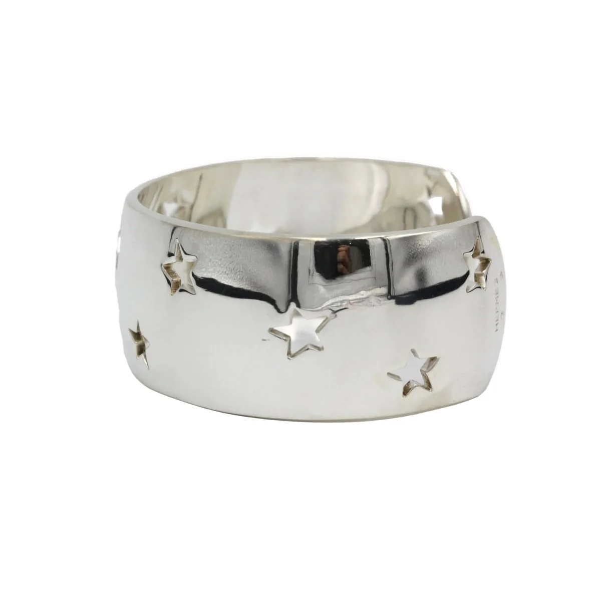 Bracelet Manchette HERMÈS en argent - Image 2