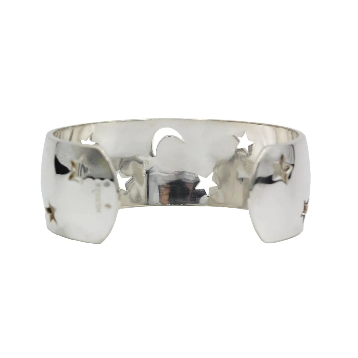 Bracelet Manchette HERMÈS en argent - Image 4