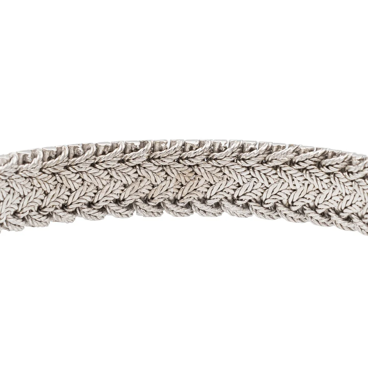 Bracelet en or blanc saphirs et diamants - Image 6