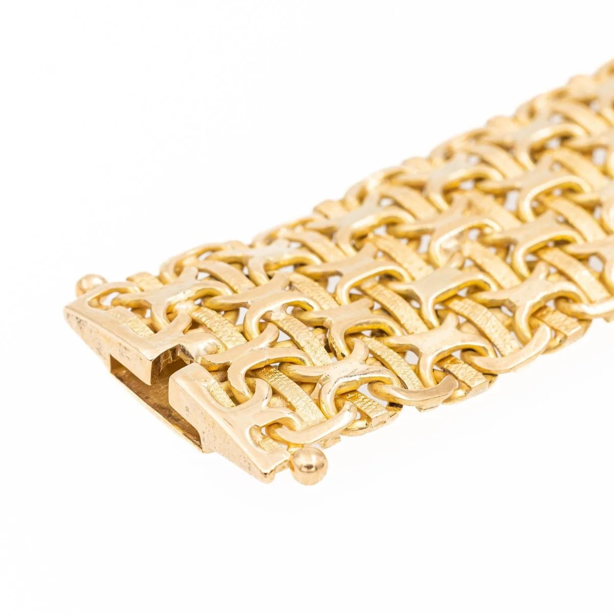 Bracelet Manchette Or jaune - Image 7