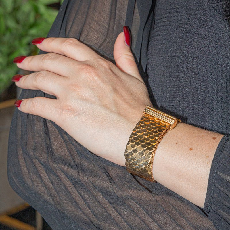 Bracelet Manchette en Or jaune - Image 2