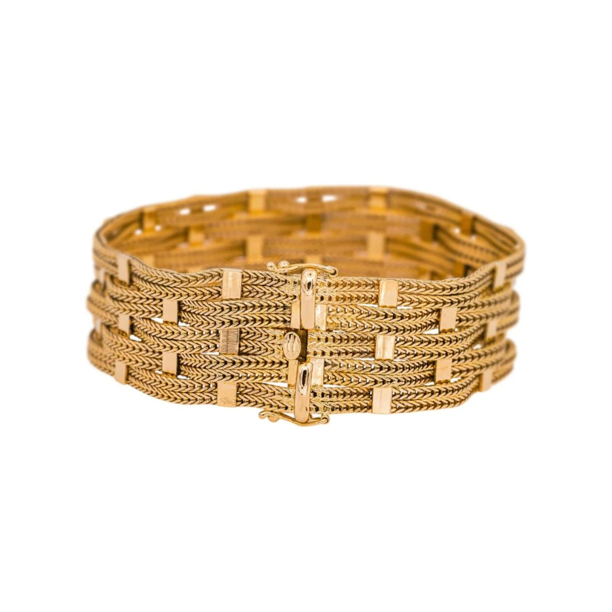 Bracelet Manchette en or jaune - Image 4