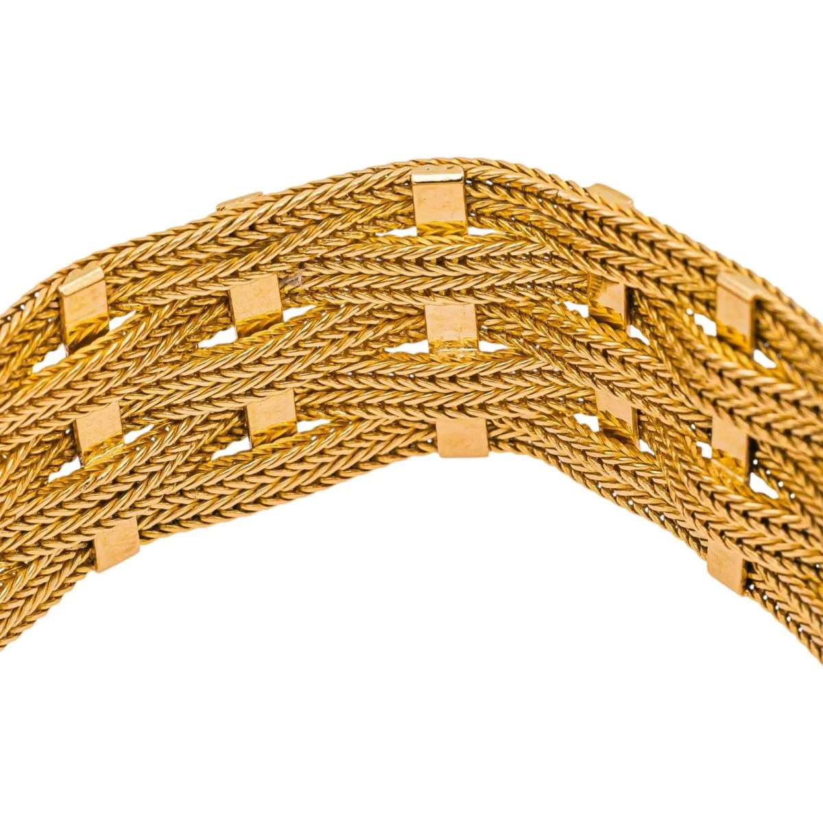 Bracelet Manchette en or jaune - Image 5