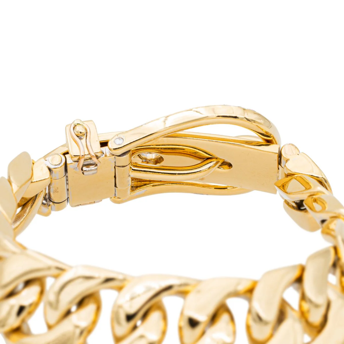 Bracelet Manchette ceinture en or jaune et iamant - Image 5