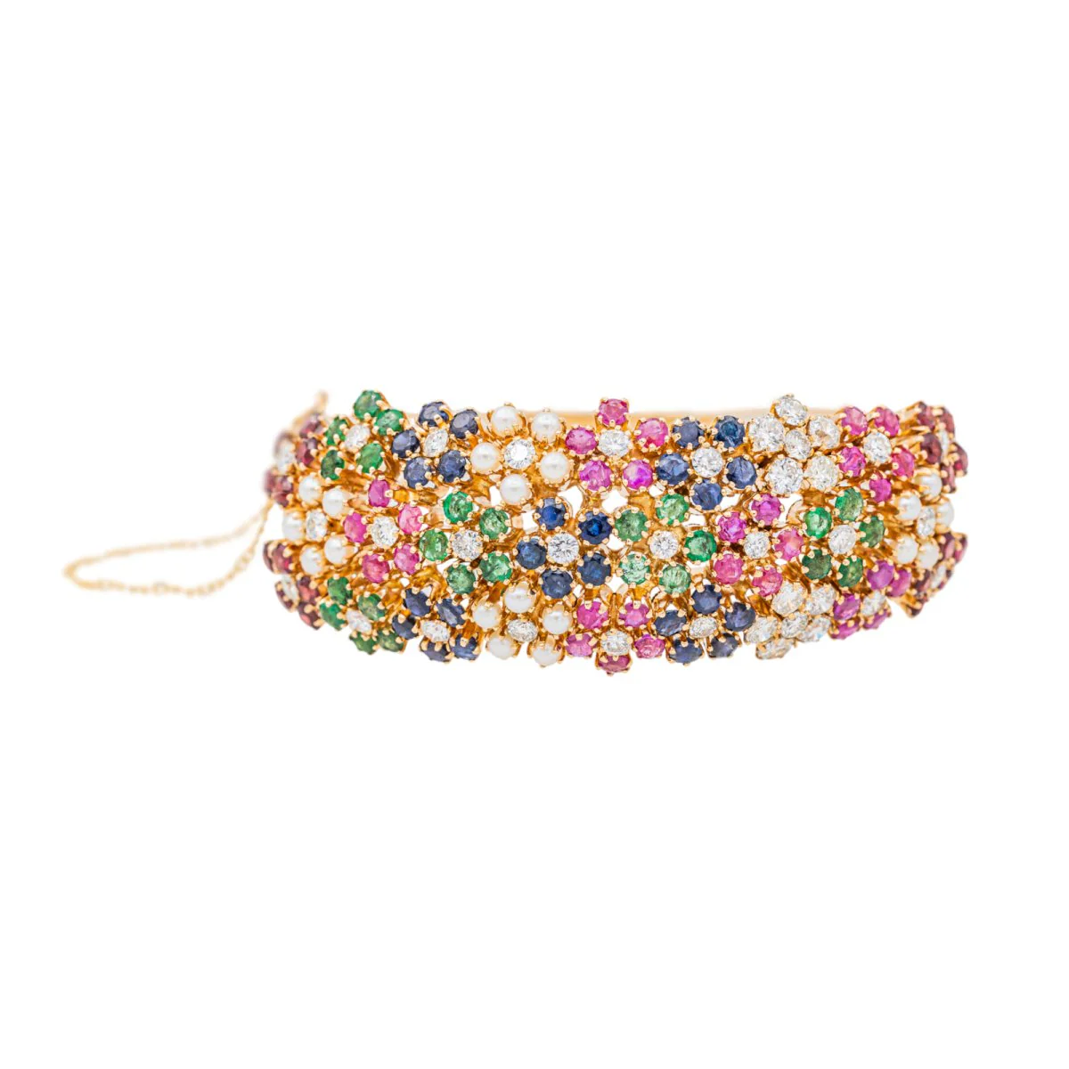 Bracelet Manchette Or jaune Diamant