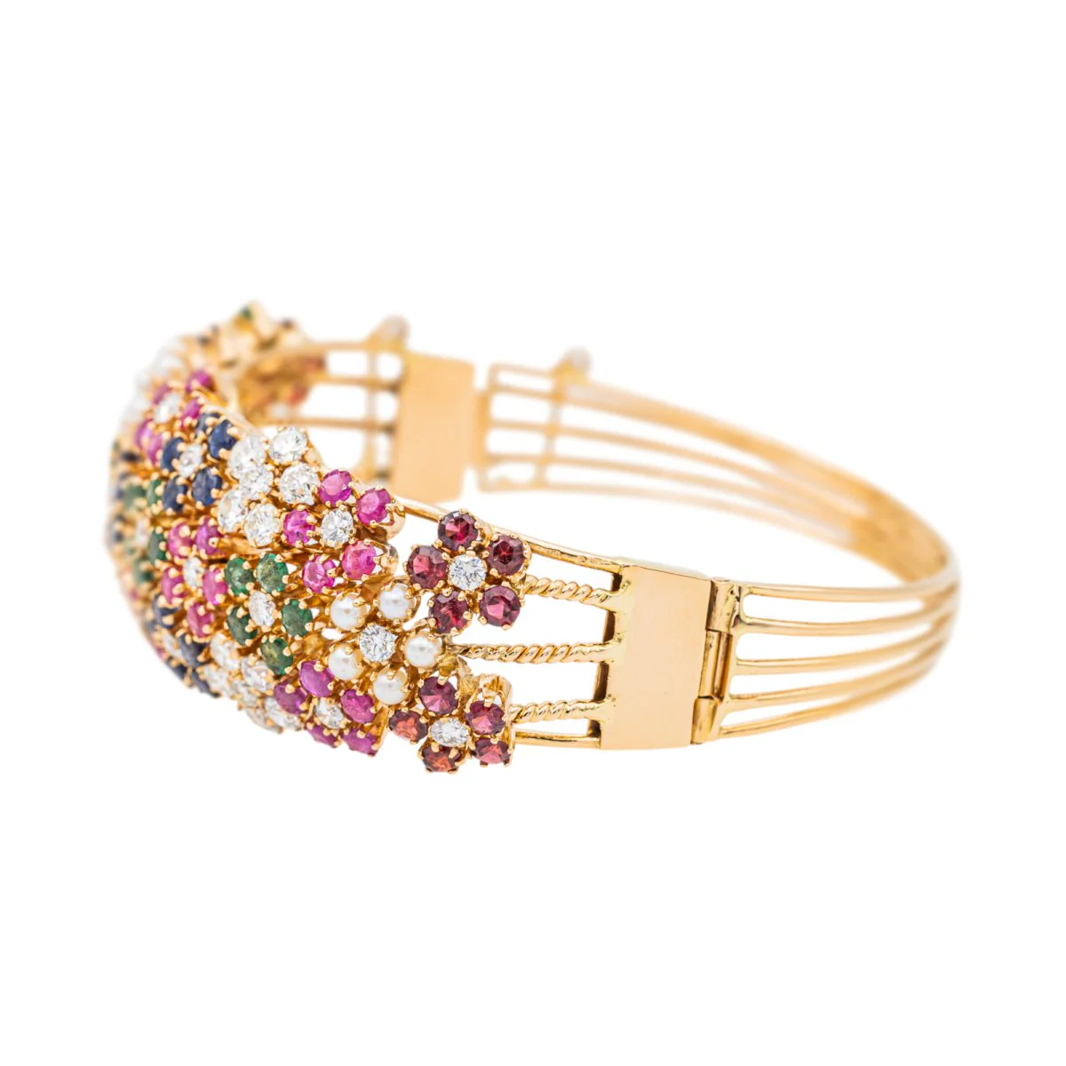 Bracelet Manchette Or jaune Diamant - Image 4