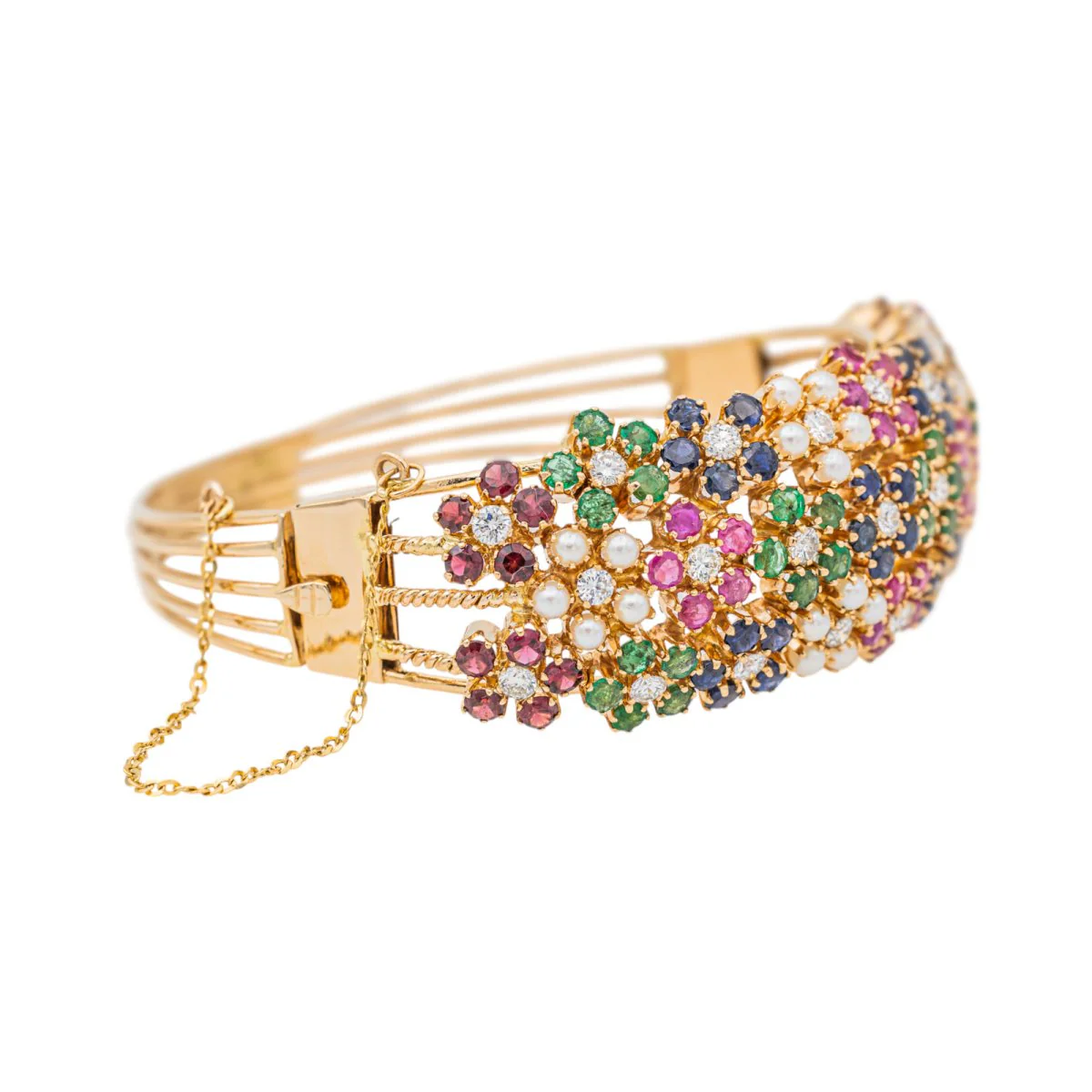 Bracelet Manchette Or jaune Diamant - Image 6