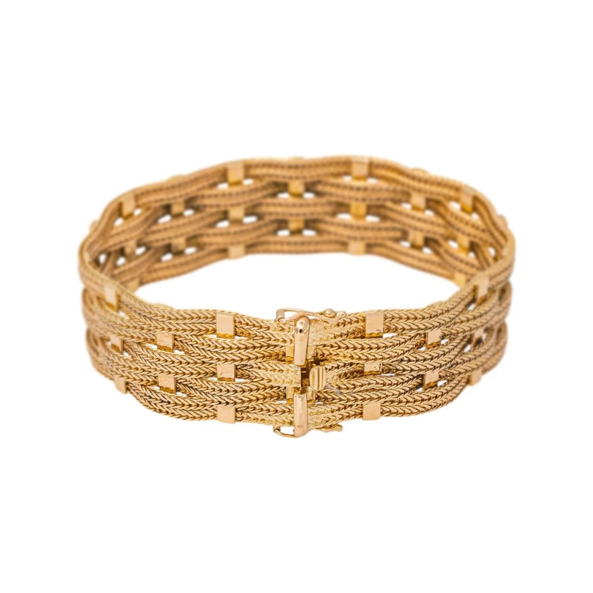 Bracelet Manchette en or rose - Image 3