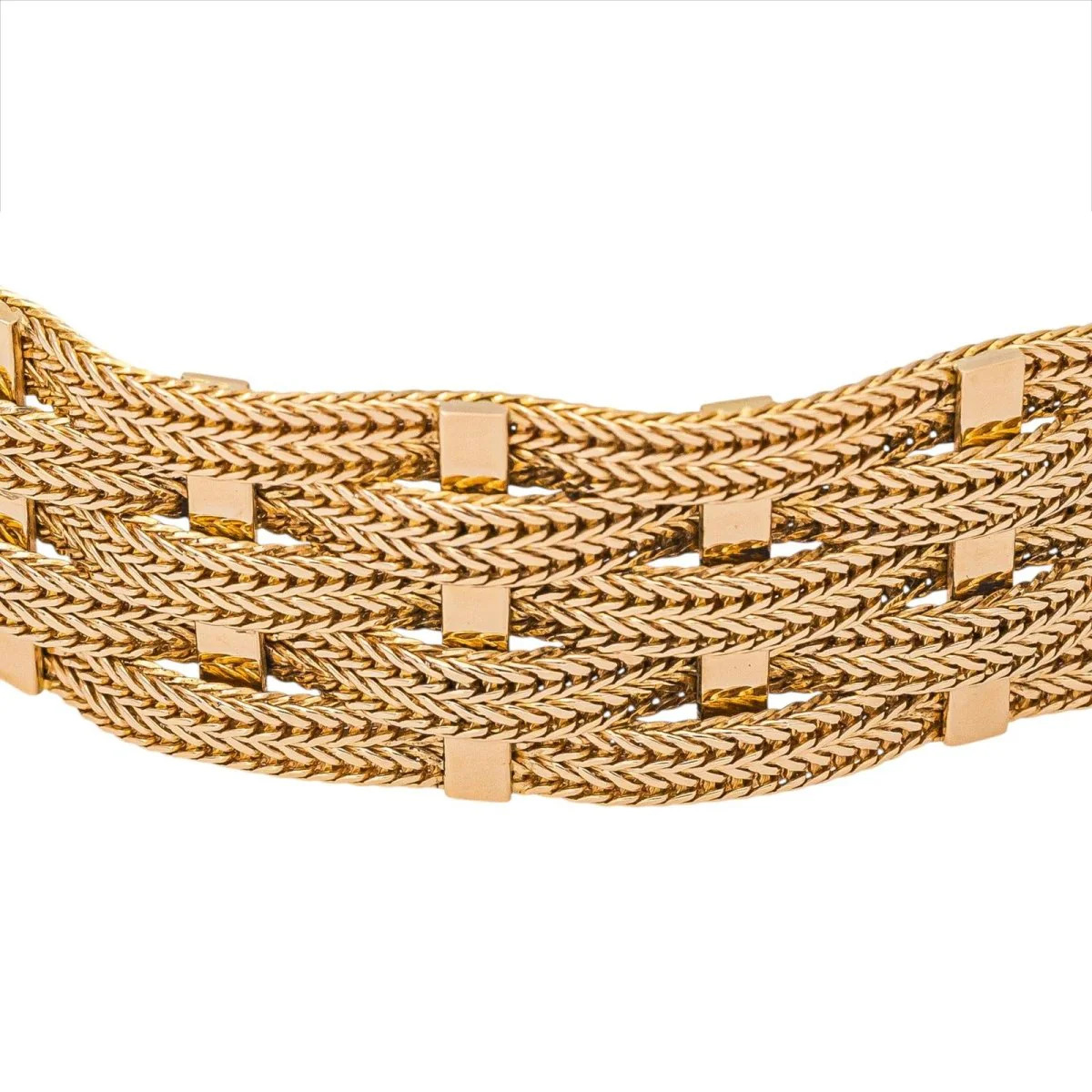 Bracelet Manchette en or rose - Image 5