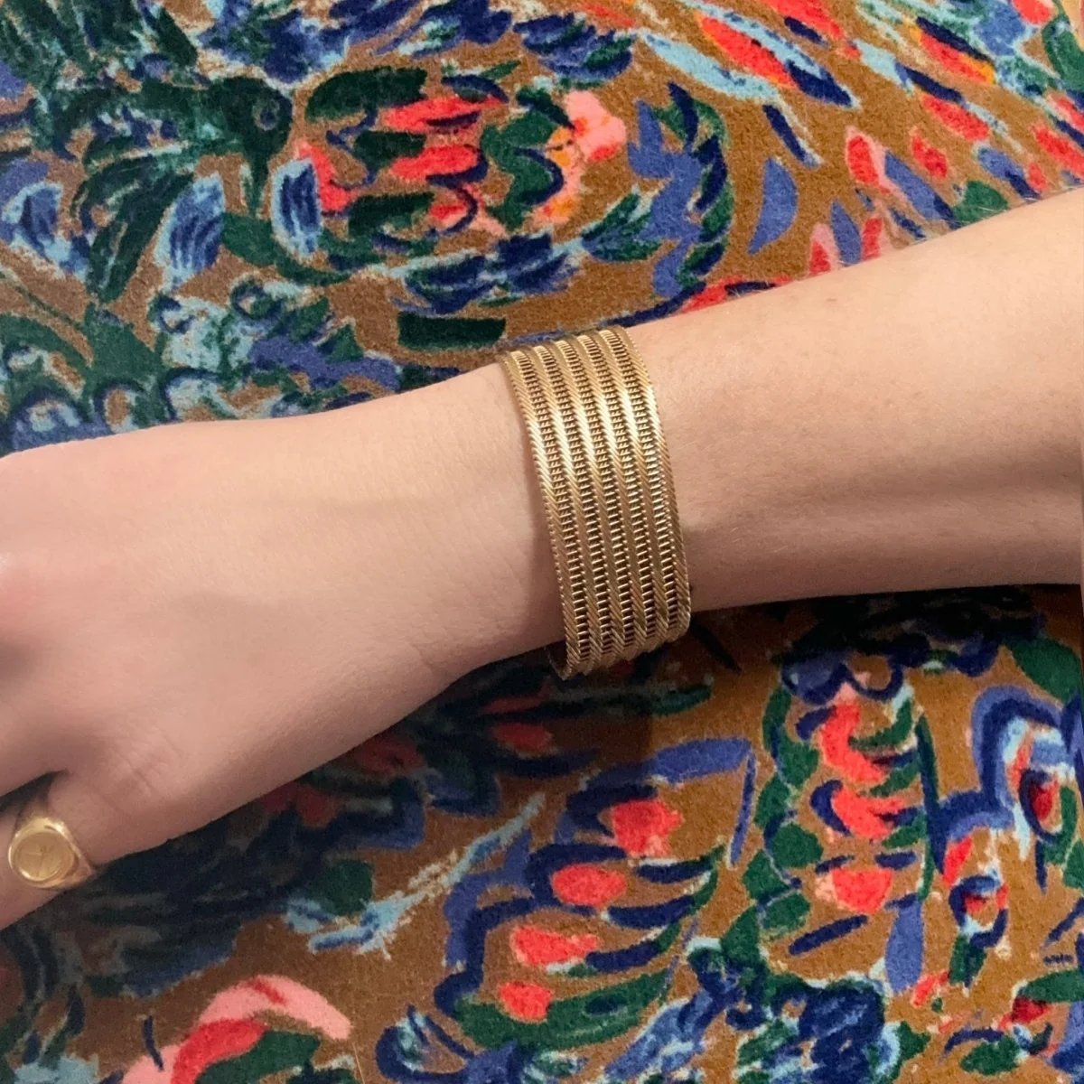 Bracelet Manchette en or jaune - Image 2