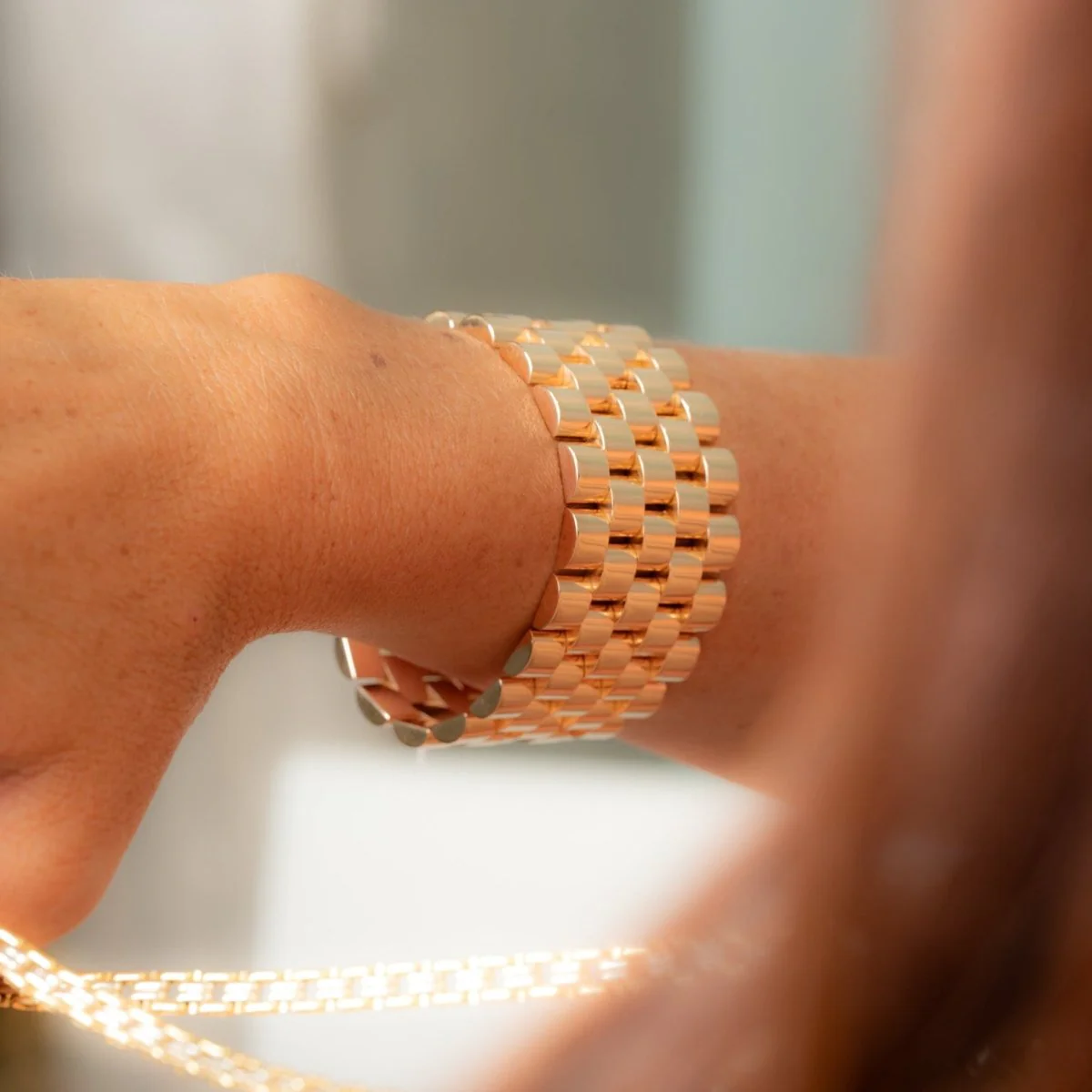 Bracelet Tank en or rose - Image 9
