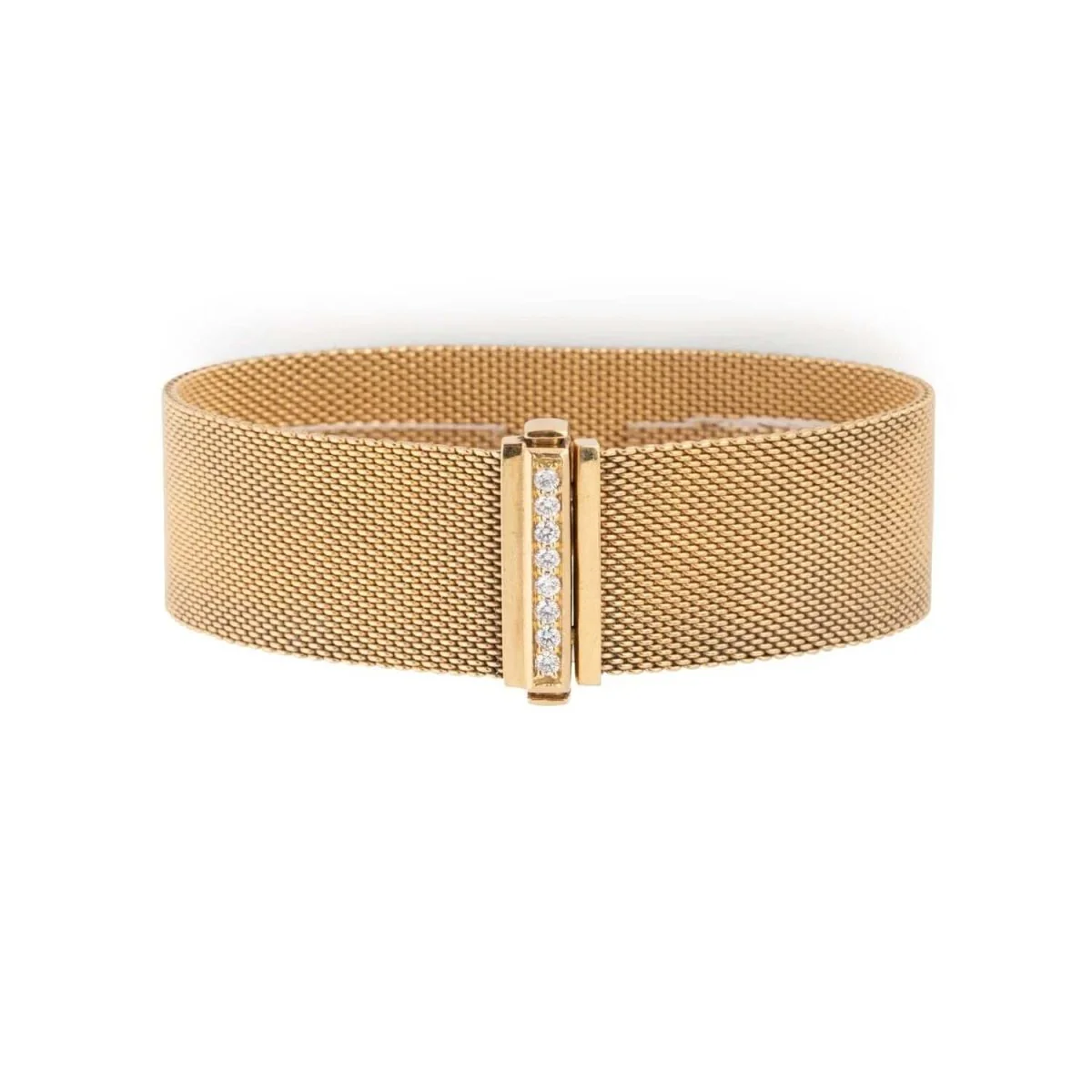 Bracelet Manchette TIFFANY & CO. en or jaune et diamants