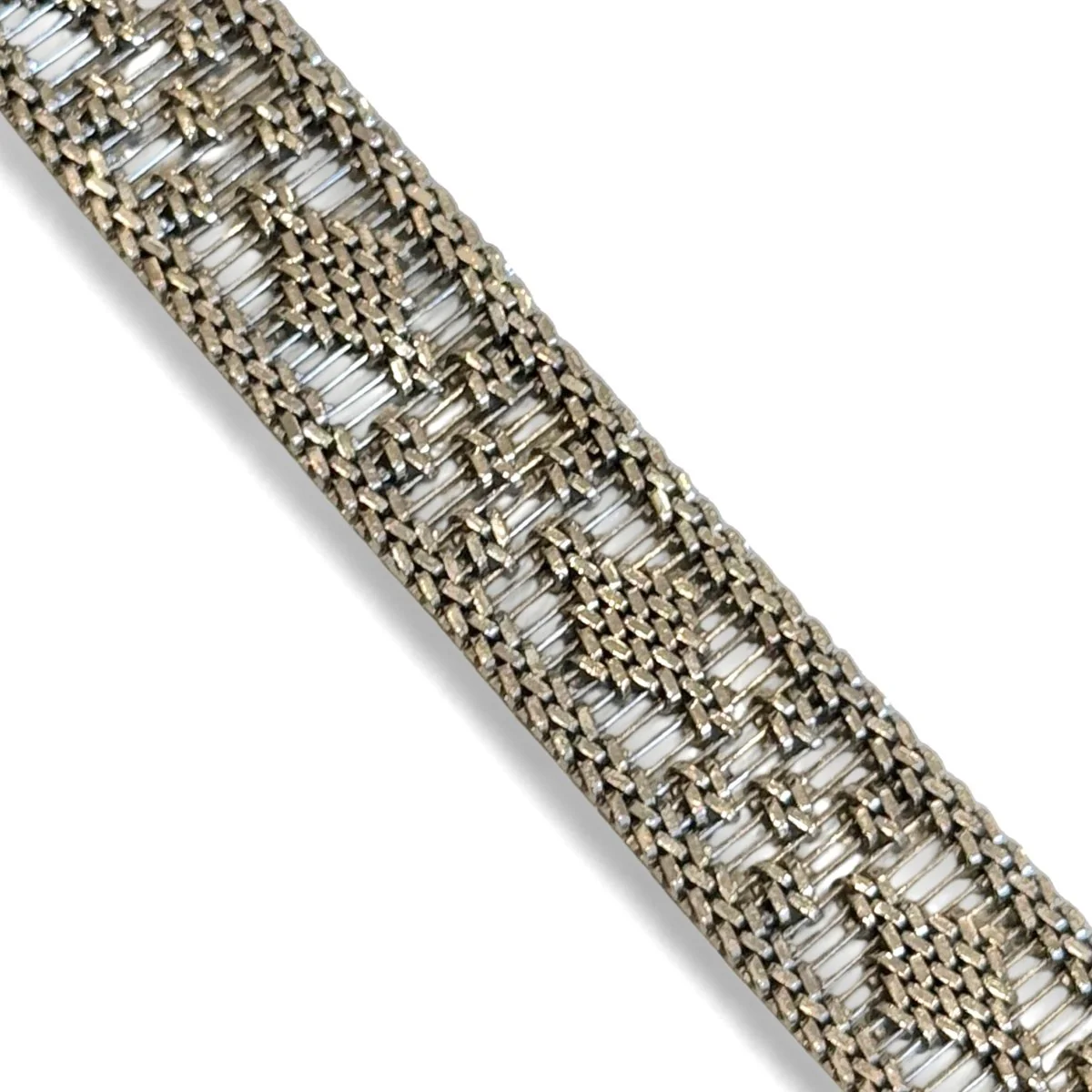 Bracelet manchette en or gris - Image 7