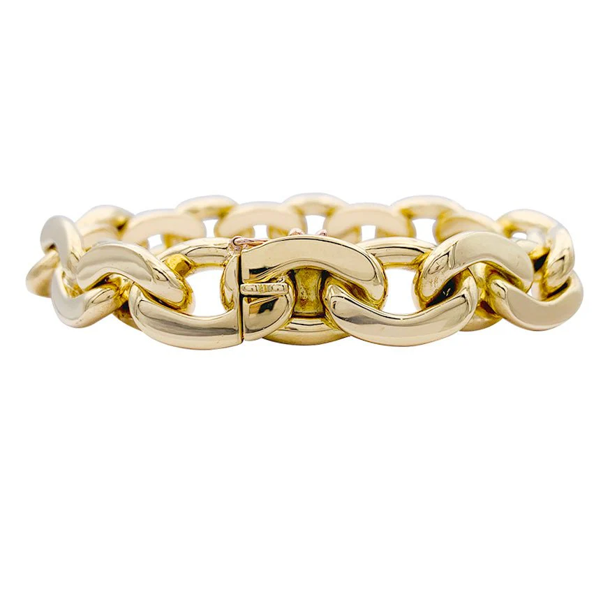 Bracelet Maille MAUBOUSSIN "Haricot" en or jaune - Image 5