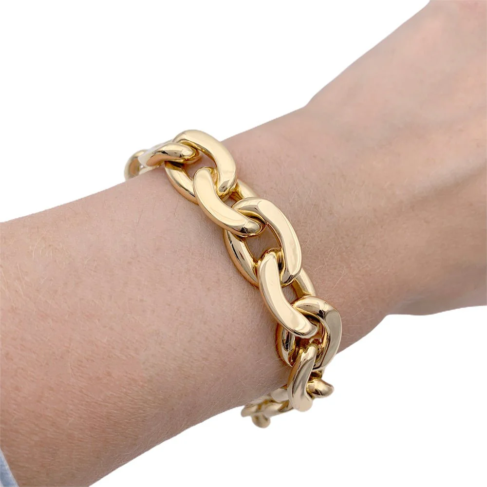 Bracelet Maille MAUBOUSSIN "Haricot" en or jaune - Image 6