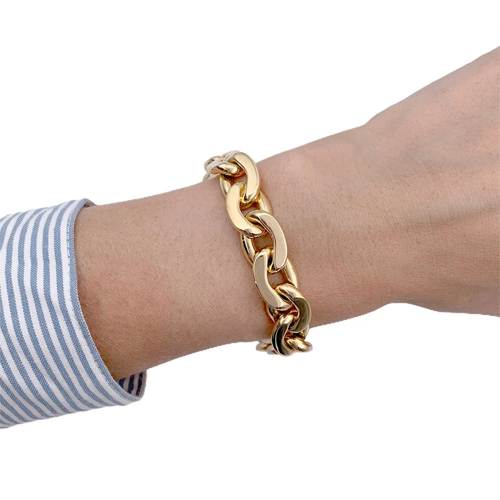 Bracelet Maille MAUBOUSSIN "Haricot" en or jaune - Image 7