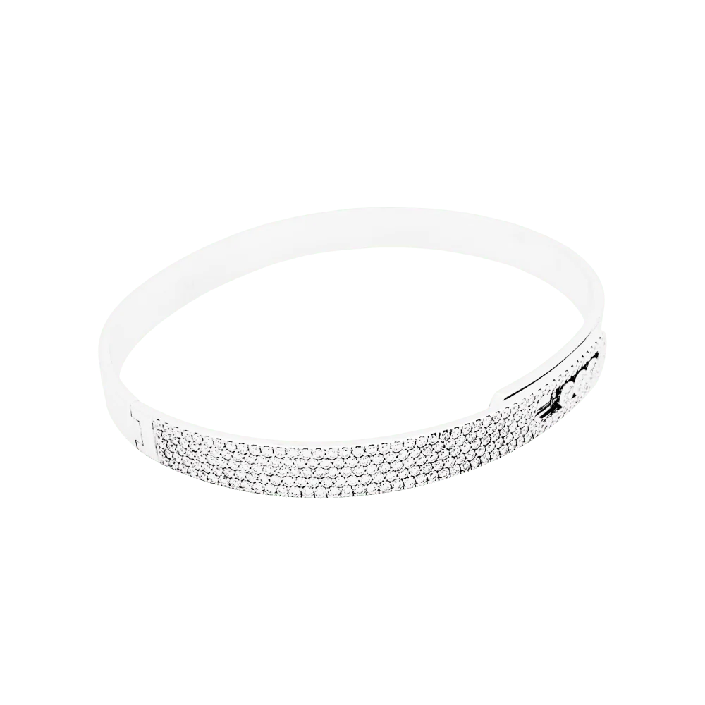 Bracelet Jonc MESSIKA "Bangle Pavé Move Noa" en or blanc et diamants - Image 5
