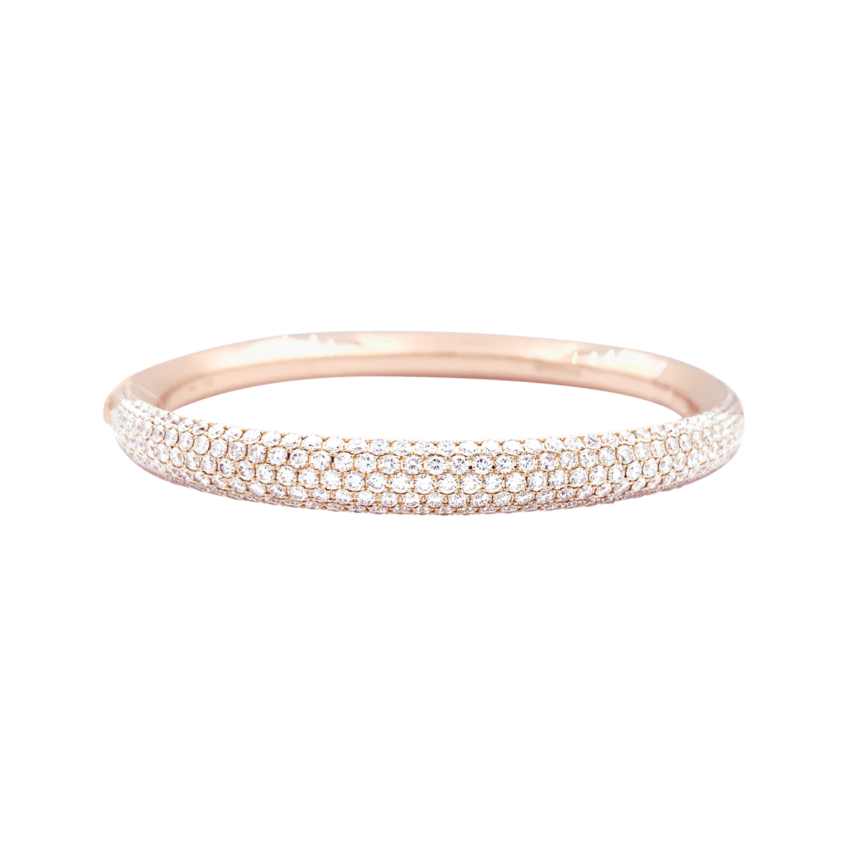 Bracelet Messika "Divine Enigma" or rose, diamants.