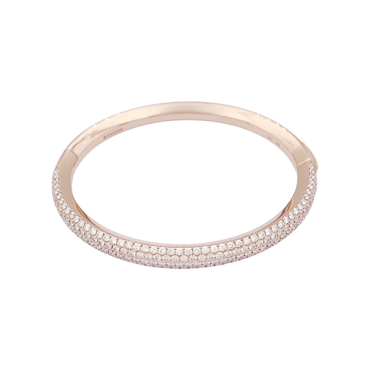 Bracelet Messika "Divine Enigma" or rose, diamants. - Image 3